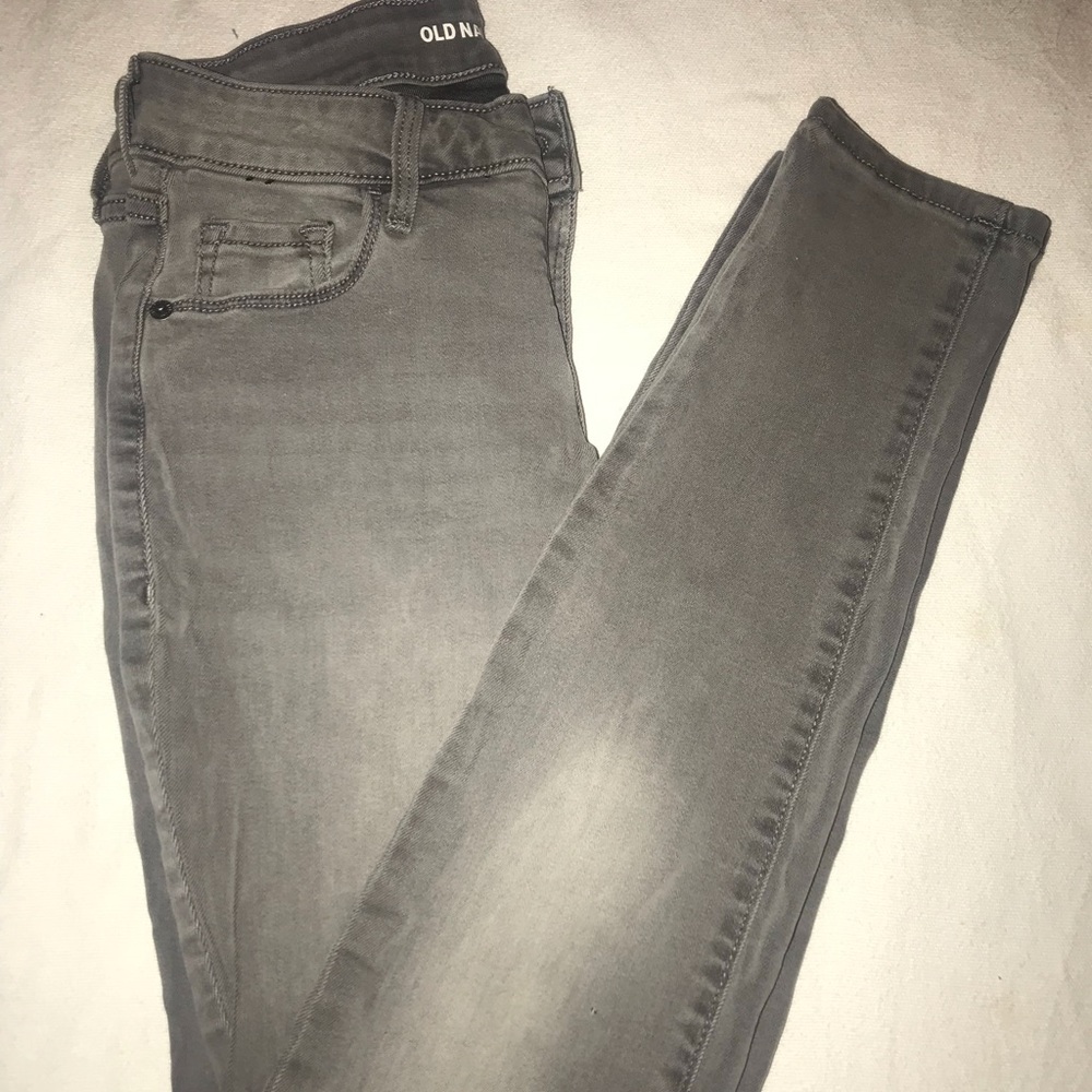 Old Navy Rockstar Jeans Grey 4 Petite